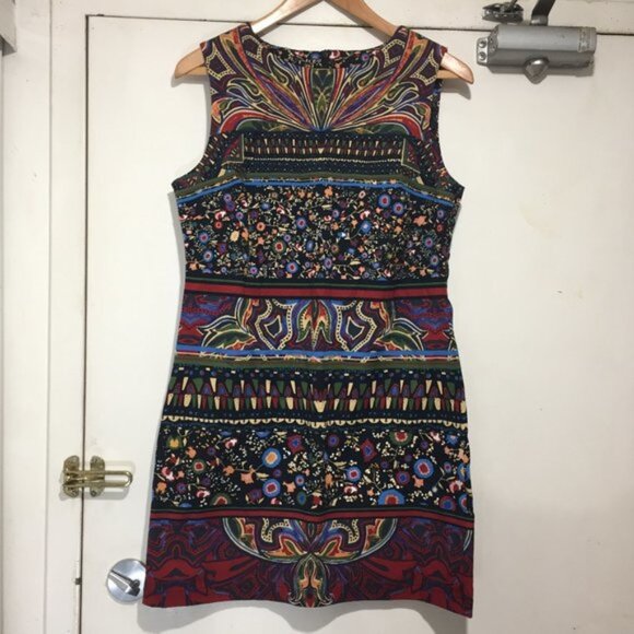 DESIGUAL SLEEVELESS MIDI DRESSES SIZE 42 - Picture 1 of 6